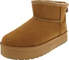 A single brown boot with a platform sole is shown against a white background. Anteprima dell’immagine prodotto
