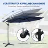 Puluomis Sonnenschirm verstellbare Ampelschirm mit Kurbel Produktbild-Vorschau 3