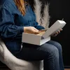 Creative Deco XXL Biały Duży Kufer Pudełko z Drewna | 34.5 Podgląd zdjęcia produktu 2
