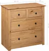 vidaXL Sideboard 80x40x83 cm Kiefernholz Panama Produktbild-Vorschau 7