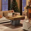 A living room decorated for Christmas, with a Christmas tree, fireplace, and gifts. Anteprima dell’immagine prodotto
