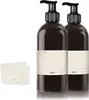 Oputec 2 x 500ml Seifenspender aus Kunststoff schwarz + Produktbild-Vorschau 1