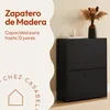 CASABEL Zapatero 12 pares, espacioso, puertas y marco Vista previa de la imagen del producto 3