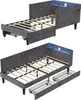 ProximaX gestoffeerd bed 90x200 cm, grijs, bed met Productafbeelding-voorbeeld 10