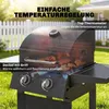 Outsunny Gasgrill 5,4 KW 2 Brenner BBQ Grillwagen inkl Produktbild-Vorschau 5