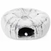 Tierschatz 2-in-1 Katzentunnel mit Katzenbett, grau, 85 x Produktbild-Vorschau 8