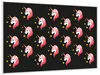 Wallario Wandbild Einhorn Muster - Süße rosa Einhörner mit Produktbild-Vorschau 2