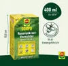 A product box for COMPO Rasenunkrautvernichter Banvel Quattro, a lawn weed killer, is shown with marketing information and safety symbols. Produktbild-Vorschau