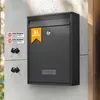 Theo&Cleo XL Briefkasten Anthrazit, Wandmontage, mit Produktbild-Vorschau 2