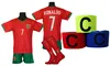 Ensemble de football pour enfants Ronaldo Portugal, taille Voir les images du produit 1