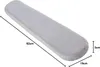 A light gray ironing board cover with dimensions indicated by lines and text. Produktbild-Vorschau