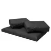 A set of dark gray cushions for outdoor furniture, arranged on a white background. Anteprima dell’immagine prodotto
