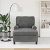vidaXL Lounge-Liege mit Kissen Dunkelgrau 91 x 157 x 91 cm Produktbild-Vorschau 3