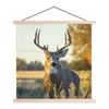 MuchoWow® Textilposter Hirsche - Gras - Herbst - Geweih - Produktbild-Vorschau 1