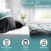 Baumwolle Bettwäsche Set 135x200 cm 80x80 cm Grau Petrol Produktbild-Vorschau 4