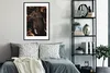 MuchoWow® MuchoWow® Gerahmtes Poster Elefant - Blumen - Produktbild-Vorschau 2