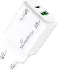 A white Mediarange 25W GaN charger with USB-A and USB-C ports. Produktbild-Vorschau