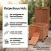 Mucola Katzenhütte Outdoor Katzenhöhle Katzenhaus Wurfkiste Produktbild-Vorschau 12