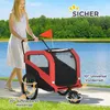 PawHut Rimorchio per cani 2 in 1, rimorchio da bicicletta e Anteprima dell’immagine prodotto 7