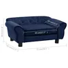 vidaXL Sofa dla psa niebieska 72x45x30 cm pluszowa Podgląd zdjęcia produktu 14