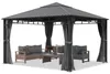 Gartenpavillon 4x4 m Stahldach Hardtop, 4 Seitenteile in Produktbild-Vorschau 1