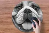 MuchoWow® Mauspad Mousepad Tierprofil Bulldogge in schwarz Produktbild-Vorschau 3