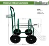 Schlauchwagen Premium 4 Vollgummiräder 92x57x78 cm Stahl, Produktbild-Vorschau 2