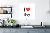 MuchoWow® Poster Ich liebe - Evy - Mädchen 75x75 cm - Wand Produktbild-Vorschau 3