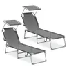 SONGMICS Sonnenliege klappbar, 2er Set, belastbar bis 110 Produktbild-Vorschau 2