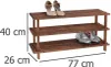 KESPER Botník Se Třemi Policemi 77 X 40 X 26 cm Tmavý 69733 Náhled obrázku produktu 6