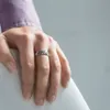 MATERIA Damen Ring antik 925 Sterling Silber 7mm breit Produktbild-Vorschau 2