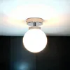 Deckenlampe Kugel Schirm E14 Ø 15 cm Chrom Glas Metall Produktbild-Vorschau 1