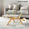HOMCOM Couchtisch aus Hartglas, Wohnzimmertisch mit Produktbild-Vorschau 6