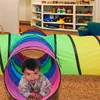 Relaxdays Tunnel da gioco a 4 tubi, tunnel colorato per Anteprima dell’immagine prodotto 3
