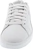 A close-up, front-facing view of a white Puma sneaker. Produktbild-Vorschau