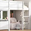 Hochbett, Kinderbett mit Lattenrost und Leiter, 90x200 cm, Produktbild-Vorschau 4