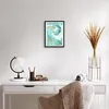 Gerahmtes Poster - Schwarzer Rahmen - Abstraktion blau Produktbild-Vorschau 6