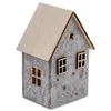 LED Filz Winterhaus mit Holzdach 2er Set inklusive Batterie Produktbild-Vorschau 5