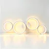 LED Deckenleuchte Modern Weiß Ø88cm, 4-Ring Designer Produktbild-Vorschau 6