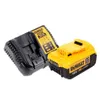 A DeWalt battery charger and battery pack are shown against a white background. Anteprima dell’immagine prodotto