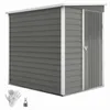 Outsunny capannone in metallo 2,3m² 142x184x181cm capanno Anteprima dell’immagine prodotto 1