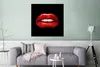 MuchoWow® Poster Lippen - Geld - Rot 75x75 cm - Wand Produktbild-Vorschau 5