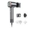 A hairdryer and its attachments are displayed against a white background. Podgląd zdjęcia produktu
