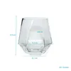 Intirilife 4x Trinkglas im Hexagon Design Durchsichtig - Produktbild-Vorschau 2
