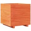 vidaXL Pflanzkübel Wachsbraun 50x50x49,5 cm Massivholz Produktbild-Vorschau 1