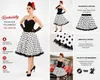 Rockabilly Rock 50er Jahre Schwarz Weiß Vintage Tellerrock Produktbild-Vorschau 2