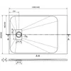 Mexen Hugo brodzik prostokątny SMC 150 x 80 cm, biały, Podgląd zdjęcia produktu 6