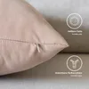 Lionmood Kissenbezug Pfirsichhaut Haptik Beige 40x40cm Produktbild-Vorschau 5