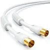 deleyCON 7,5m TV Antennenkabel IEC Koaxialkabel 2x Produktbild-Vorschau 1