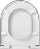 A white toilet seat viewed from above. Produktbild-Vorschau